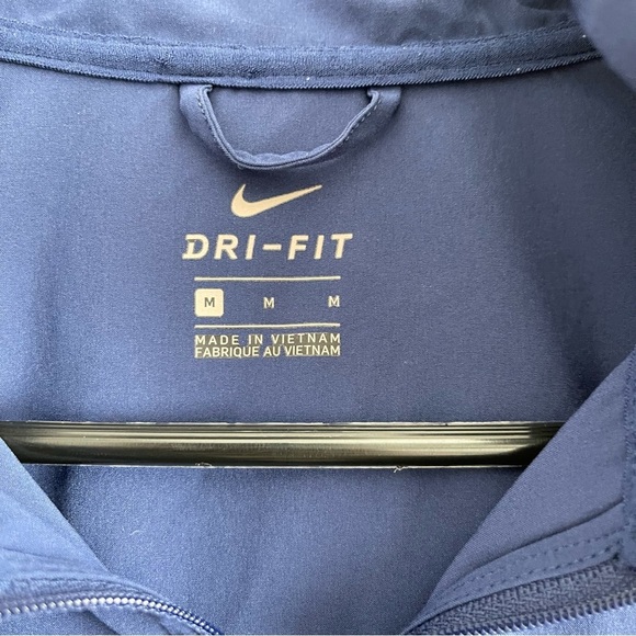 Nike Dri-Fit Workout Jacket Navy Athletic Lightweight Coat Full Zip Women’s M - Picture 12 of 13